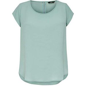 ONLY dames T-Shirt Onlvic S/S Solid Top Noos Wvn, Blauw, 36