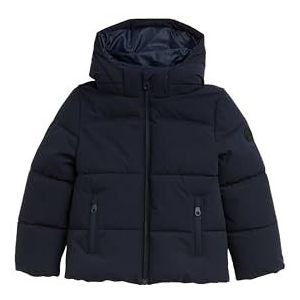 TOM TAILOR - Winterjas - Donkerblauw - Gewatteerde Jas - Afneembare Capuchon