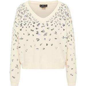 Sookie Dames gebreide trui 11019451-SO01, wolwit zilver, XL/XXL, wolwit zilver, XL/XXL