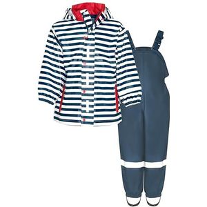 Playshoes Tweedelig regenpak, modderpak, waterdicht, Maritiem Blauw, 140