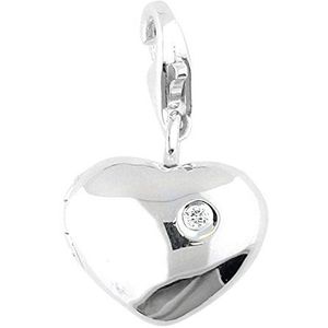 Thomas Sabo Dameshanger Diamond Charm Club hartmedaillon met een echte diamant 925 sterling zilver DC0011-153-14