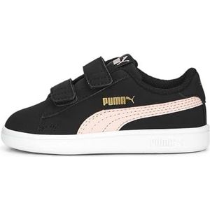 PUMA Unisex Baby Smash V2 Buck V Inf Sneaker, Puma Zwart Rose Dust Goud Puma Wit