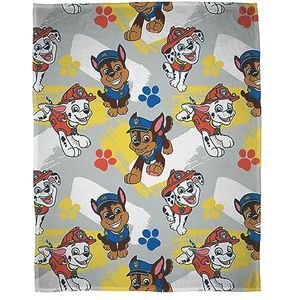 Character World Officieel gelicenseerde Paw Patrol fleecedeken | Superzachte, warme sprei met Marshall en Skye, perfect voor thuis, slaapkamer, camping en logeerpartijtjes