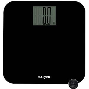 Salter 9049 BK3R Max Electronic Bathroom Scale, 250 KG Maximum Capacity, Easy Read Digital Display, Precise Instant Reading, Large Platform, Accurate and Precise, Weighing in kg, st and lbs, Black