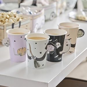 Ginger Ray Halloween papieren feestbekers met pop-out personages servies 8 Pack