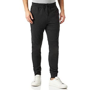 Southpole Heren Side Zipper Tech Fleece Joggingbroek, houtskool, S