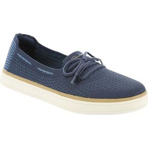 Skechers Modern Comfort Women's Women's Coastal-Drive Boat Shoe, Navy, 7
