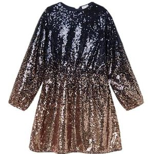NAME IT Meisjes Nkfrantella Ls Jurk Keid, blauw, 152