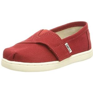 TOMS Tiny Alpargata Platte slippers voor kinderen, uniseks, rood, 18.5 EU