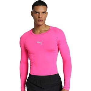 Puma Heren LIGA Baselayer Tee LS T-shirt met lange mouwen, Fluo Pink, XXL