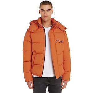 Calvin Klein Jeans Gewatteerde jassen voor heren, Oranje (verbrande klei), XS