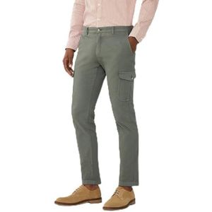 Hackett London Canvas Cargo Broek voor heren, Bruin (Kaki), 40W / 32L