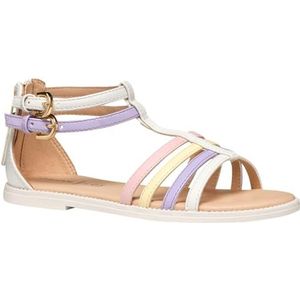 Geox J Karly Girl Sandaal, wit/lila, 28 EU, White Lilac, 28 EU