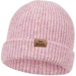 Lonsdale Uniseks Bridport beanie-muts, aubergine, One size