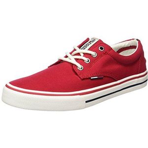 Tommy Jeans Heren V2385ic 1d_1 Low-Top, Rood Tango Red 611, 40 EU