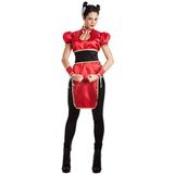 Boland - Vechterskostuum voor dames 6-delig, verkleedkostuum voor themafeesten of carnaval, ninja kostuum