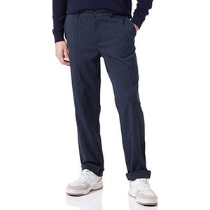 CASUAL FRIDAY Pandrup 0040 Pinstried Pants Vrijetijdsbroek, Dark Navy Melange, 32/32