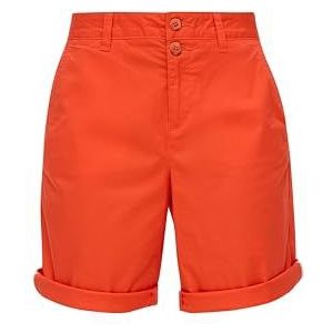s.Oliver stretch katoenen short in oranje 40