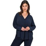Ulla Popken - Tuniek - Marine - Lange Mouw - Normale Pasvorm