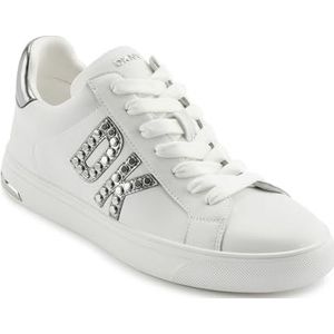 DKNY - Abeni - Leren Trainers - Wit - Laag
