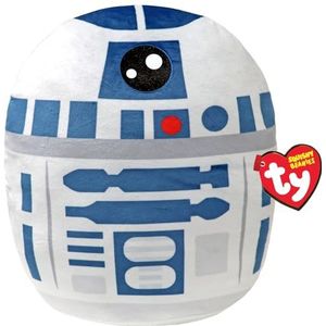 TY R2D2 Disney Star Wars Squish-A-Boos, 35,5 cm, gelicentieerde beanie baby zacht pluche speelgoed, collectible knuffelig gevulde teddybeer