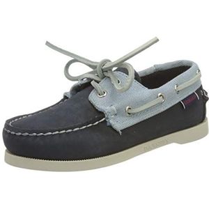 Sebago Portland NBK Panama K Bootschoen voor jongens, Navy Ltbluewhite, 26 EU