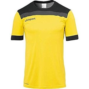 Uhlsport Offense 23 T-shirt met korte mouwen voor heren, limoengeel/zwart/antraciet, 140