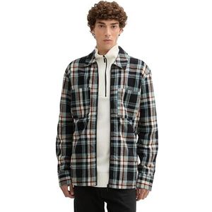 TOM TAILOR Denim heren overhemd, 36715 - Black Mint Check, XXL