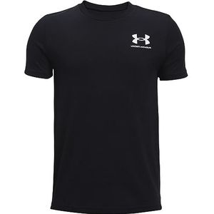 Under Armour UA Sportstyle Left Chest SS, functioneel shirt voor jongens, licht en sneldrogend T-shirt