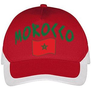 Supportershop Heren Marokko Cap - rood Medium