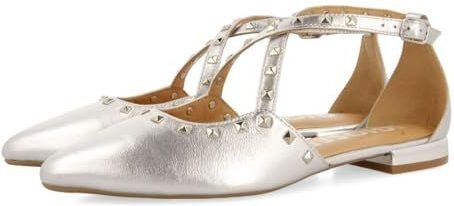 Gioseppo - Garcon - Ballerina's - Zilver - Leren Voering