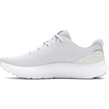 Under Armour UA W Charged Surge 4, Sneakers dames, White/Distant Gray/Metallic Silver, 35.5 EU