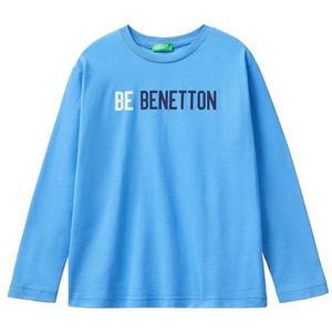 United Colors of Benetton T-shirt voor kinderen en jongens, Lichtblauw 16F, 140
