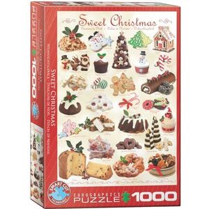 Zoete kerst puzzel van 1000 stukjes