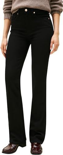 Tommy Hilfiger Dames DNM Black Bootcut RW WW0WW48798 Bootcut, Denim (Zwart), 24W/28L, Denim (zwart), 24W / 28L