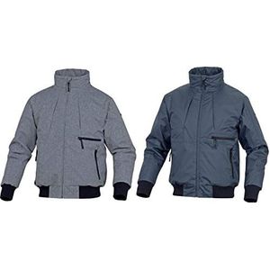 Deltaplus Sanregrxx Blouson van polyester met PU-coating - voering van gevoerd taft/polyester, grijs, maat XXL