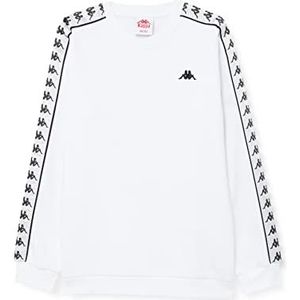 Kappa Deutschland Jongens Kenn Boys Sweatshirt, wit (bright white), 134 cm