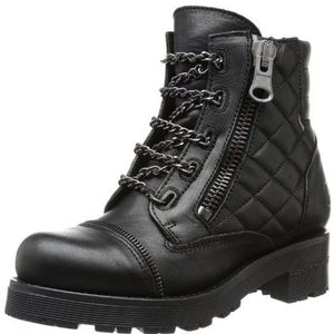 Bronx Dames BX 555 biker boots, zwart zwart dark silver 209, 39 EU