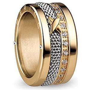 BERING Verwisselbare ringcombinatie voor dames in goud en zilver met uniek Twist-& Change-systeem, Memel