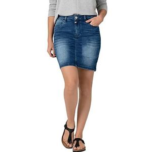 Timezone Marahtz rok voor dames, Rich Royal Blue Wash, 27W