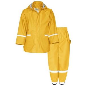 Playshoes Tweedelig regenpak, modderpak, waterdicht, Basic gele tailleband, 116
