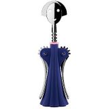 Alessi Anna G. AM01 DAZ - Design kurkentrekker, in thermoplastische hars en verchroomde Zamak, blauw