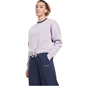 Reebok Dames Fleece Crew Sweatshirt, paarse oase, M, Paarse Oase, M