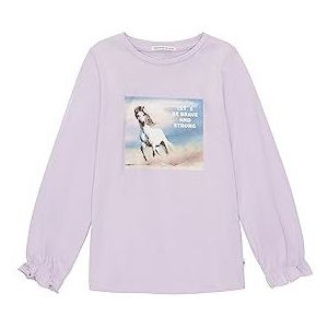 TOM TAILOR T-shirt met lange mouwen voor meisjes, 29349 - Lila Sky, 92/98 cm