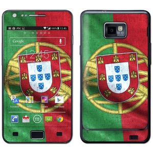 atFoliX voetbal 2012 Portugal vlag designfolie voor Samsung Galaxy S2 i9100