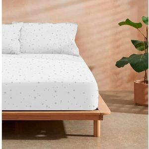 Hoeslaken - Katoen - Grijs - 90x200 cm