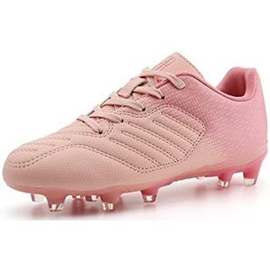 JABASIC Kids Soccer Cleats Jongens Meisjes Outdoor Voetbalschoenen (35EU, roze), roze, 35 EU