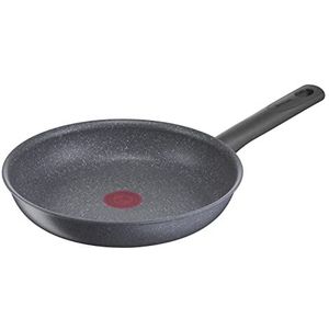 Tefal Natural ON G2800602 koekenpan 28 cm, 100% Veilige Mineralia + Coating, Met Natuurlijke Mineralen, Extra Krasbestendig, Brede Inductiebodem, Geschikt voor Alle Warmtebronnen, incl Inductie