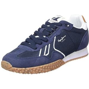 Pepe Jeans Heren Holland Serie 1 Eco Sneaker, marineblauw, 41 EU