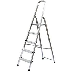 Günzburger Steigtechnik MUNK 11126 Aluminium trap-staande ladder werkhoogte (max.): 3,2 m zilver 4,6 kg
